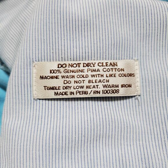 Peter Millar Faded Blue Wash Pima Cotton Shorts Size 40 Mens - Picture 12 of 12